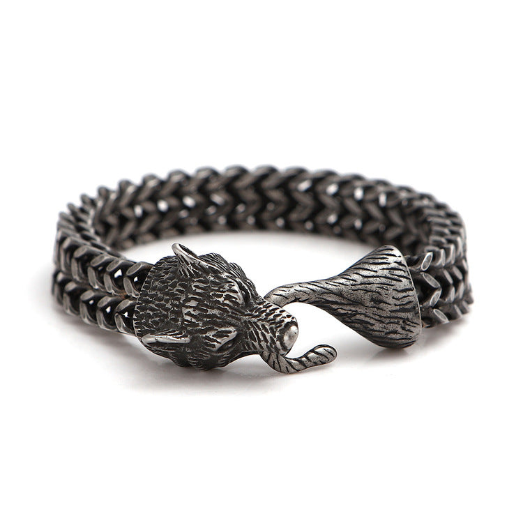 Armband Viking Wolf Bite Oxiderat