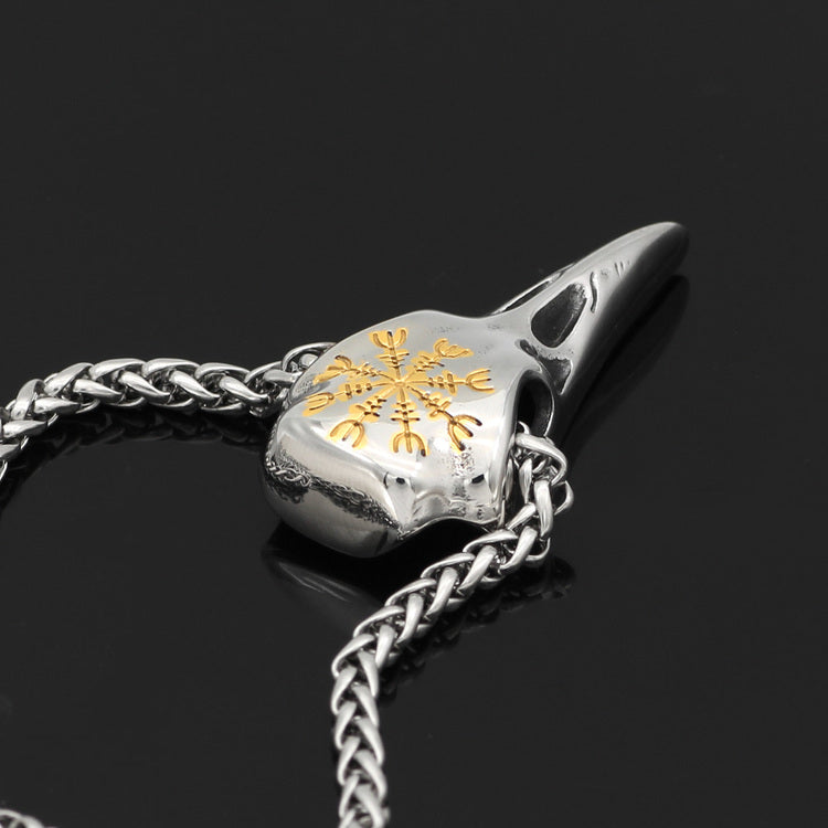 Halsband Odens Korp. Aegishjalmur Guld. 4 mm