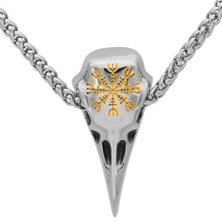 Halsband Odens Korp. Aegishjalmur Guld. 4 mm
