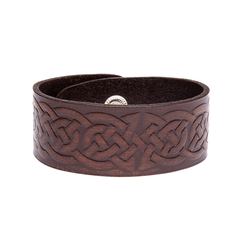 Läderarmband med keltisk slinga Viking