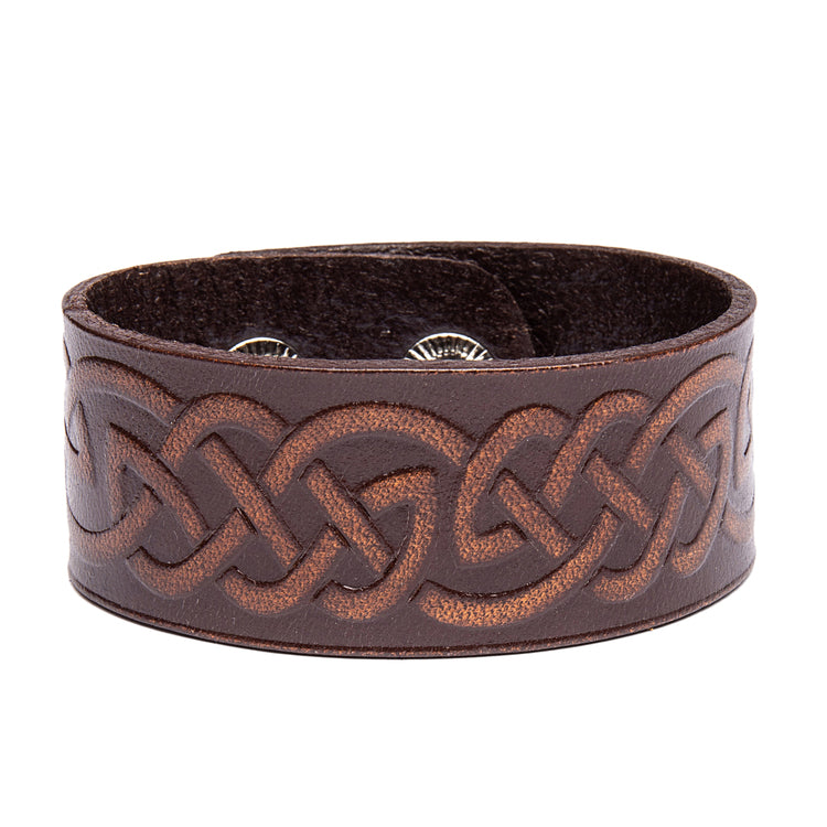 Läderarmband med keltisk slinga Viking
