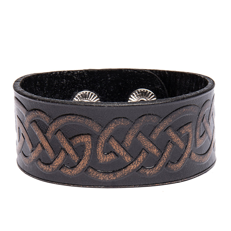 Läderarmband med keltisk slinga Viking