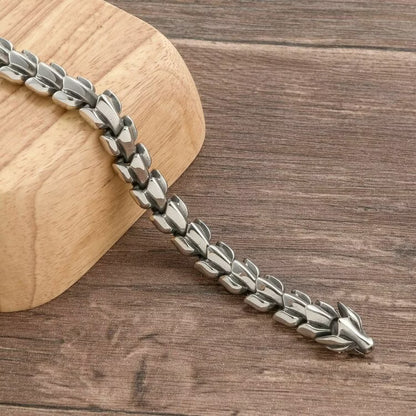 Armband Viking-Wolf Gold / Steel- Super