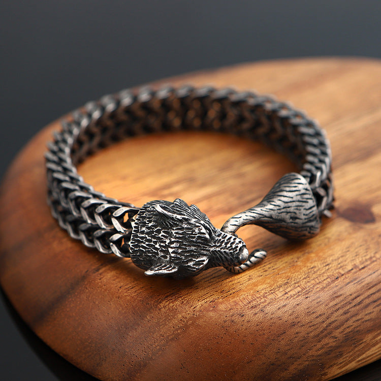 Armband Viking Wolf Bite Oxiderat