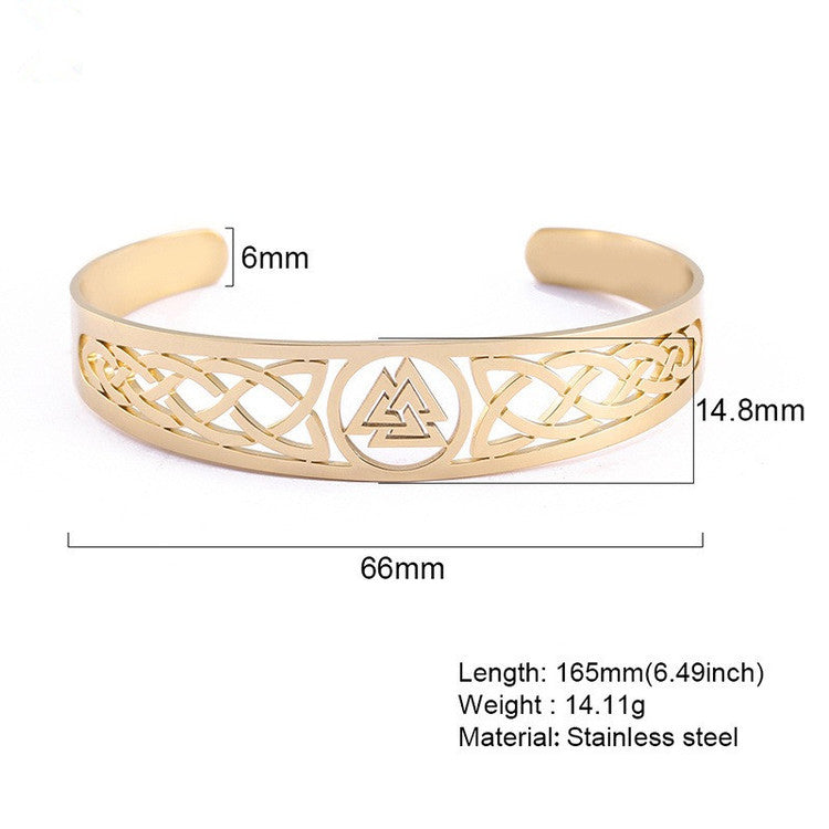 Armband Valknut Guldfärgat