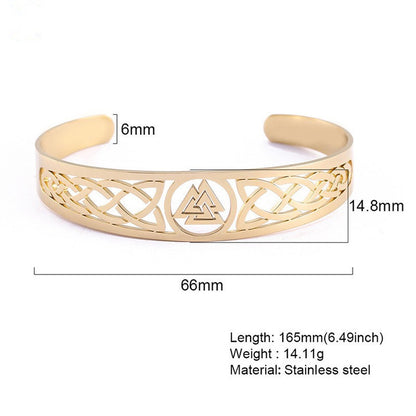 Armband Valknut Guldfärgat