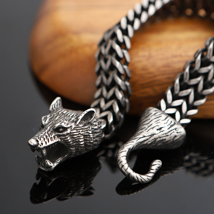 Armband Viking Wolf Bite Oxiderat
