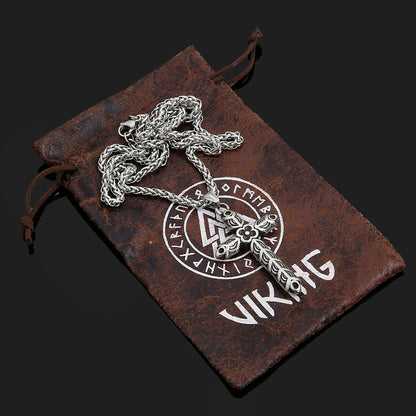 Halsband Viking Cross Birka Steel