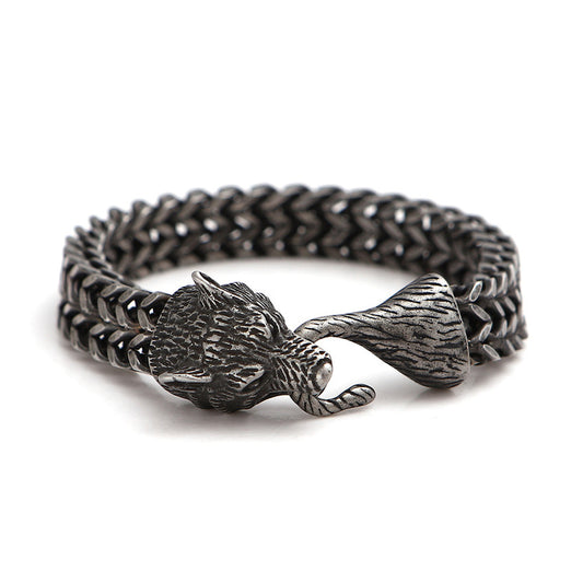 Armband Viking Wolf Bite Oxiderat