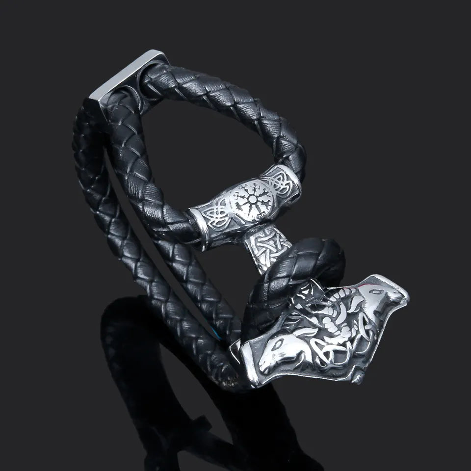 Armband Tor Aegishjalmur Läder