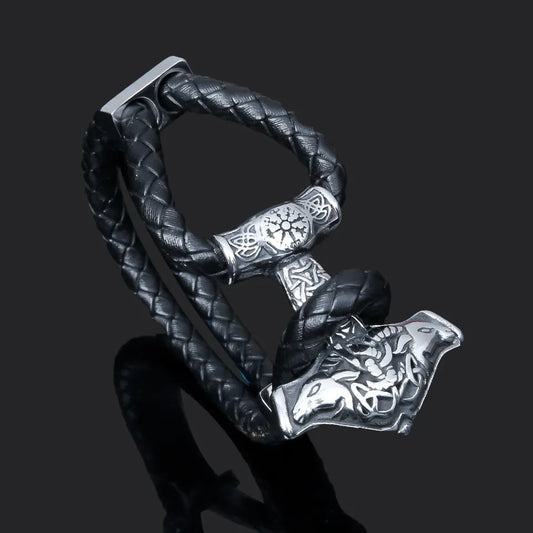 Armband Tor Aegishjalmur Läder