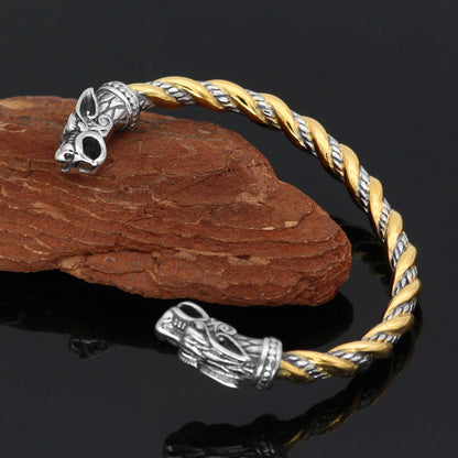 Armband Viking Nidhugg Gold/Steel 21 cm