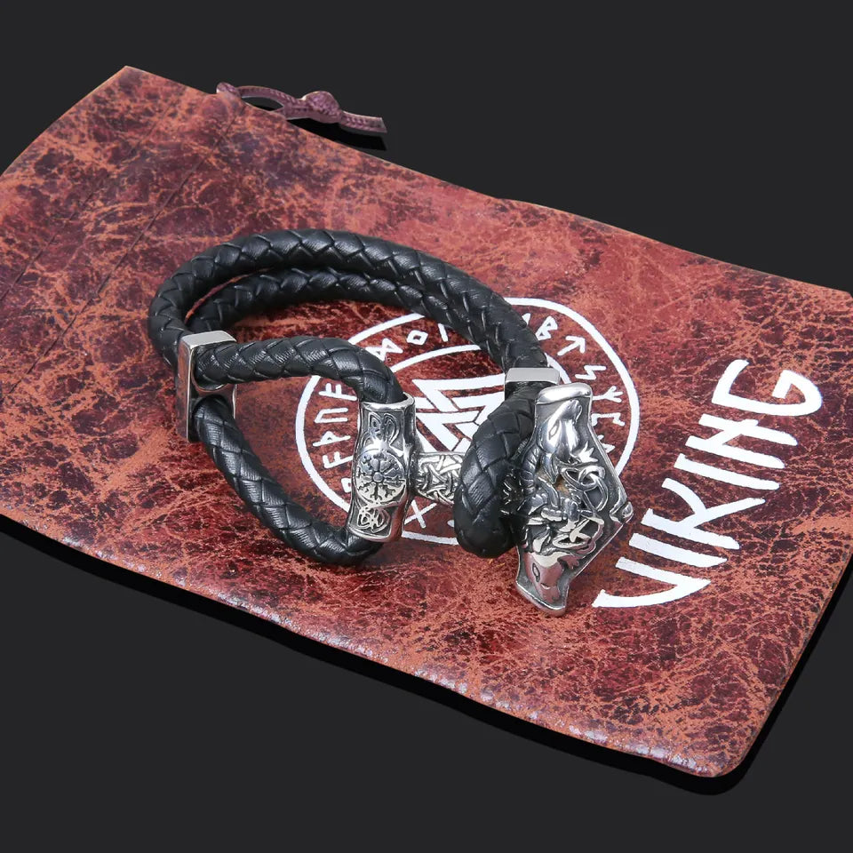 Armband Tor Aegishjalmur Läder