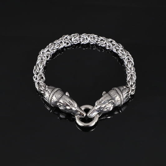 Armband Bear Jaw Steel Kungslänk 21 cm