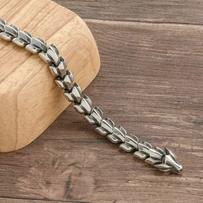 Armband Viking-Wolf Gold/ Steel- Super