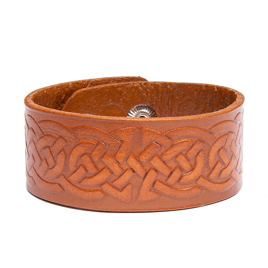 Läderarmband med keltisk slinga Viking