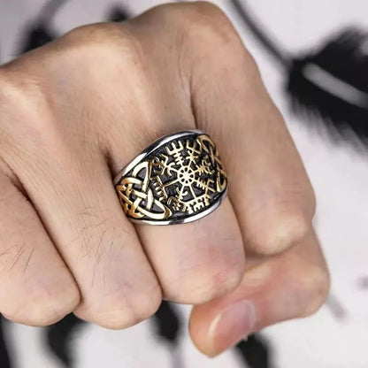 Ring Vegvisir - Celtic knot ( Finns i fler färger )