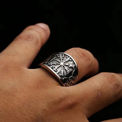 Ring Vegvisir - Celtic knot ( Finns i fler färger )