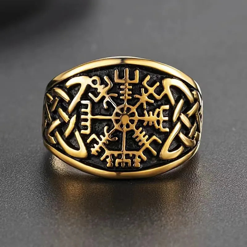 Ring Vegvisir - Celtic knot ( Finns i fler färger )